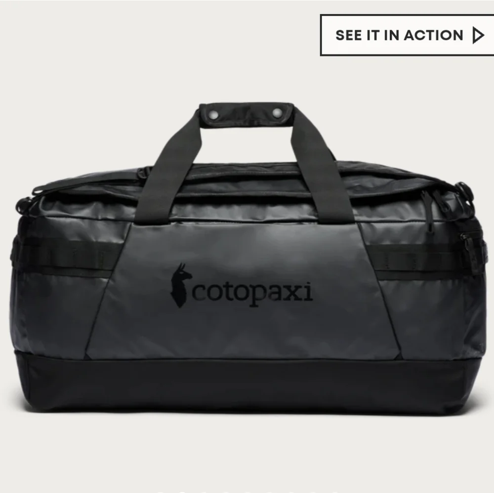 cotopaxi Black Duffel Bag